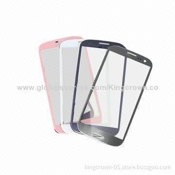 Original for Samsung Galaxy S4 i9500 Blue/White/Black/Gray/Red, Front Screen Glass Lens Panel